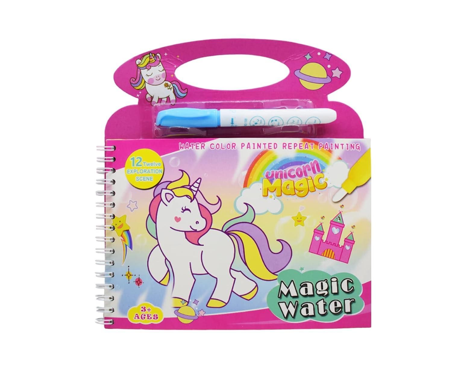 Cartoon Theme Reusable Magic Doodle Pen Water Painting Book